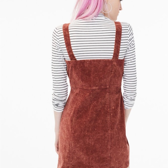 Aeropostal buttoned front  corduroy overall dress size small - Picture 5 of 16